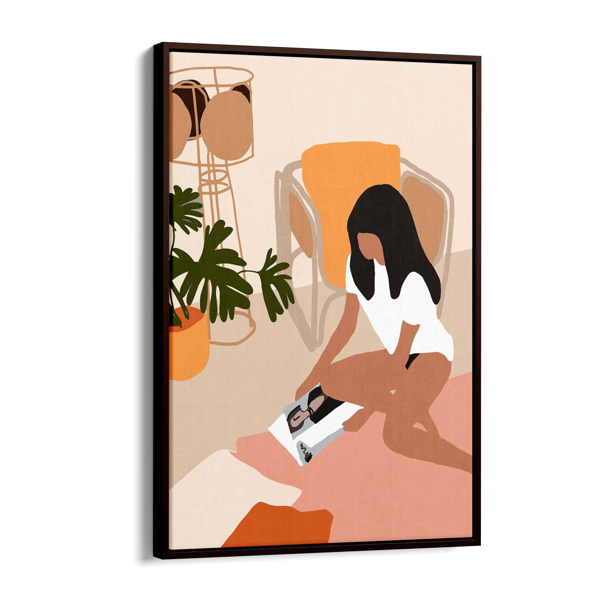 Fashion Minimal Retro Girls Bedroom Wall Art #1 - The Affordable Art Company
