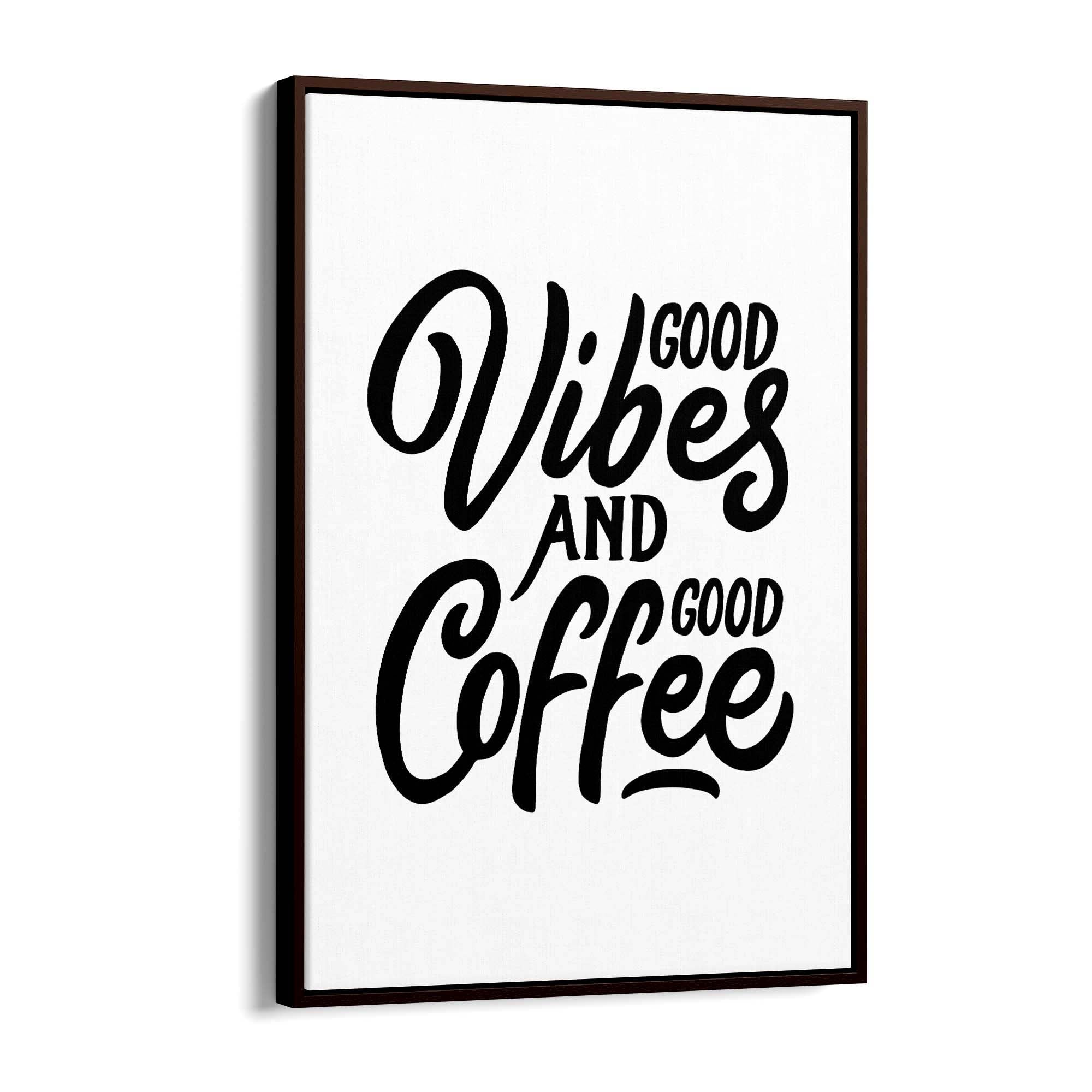 Coffee Quote Minimal Kitchen Cafe Style Wall Art #10 - The Affordable Art Company