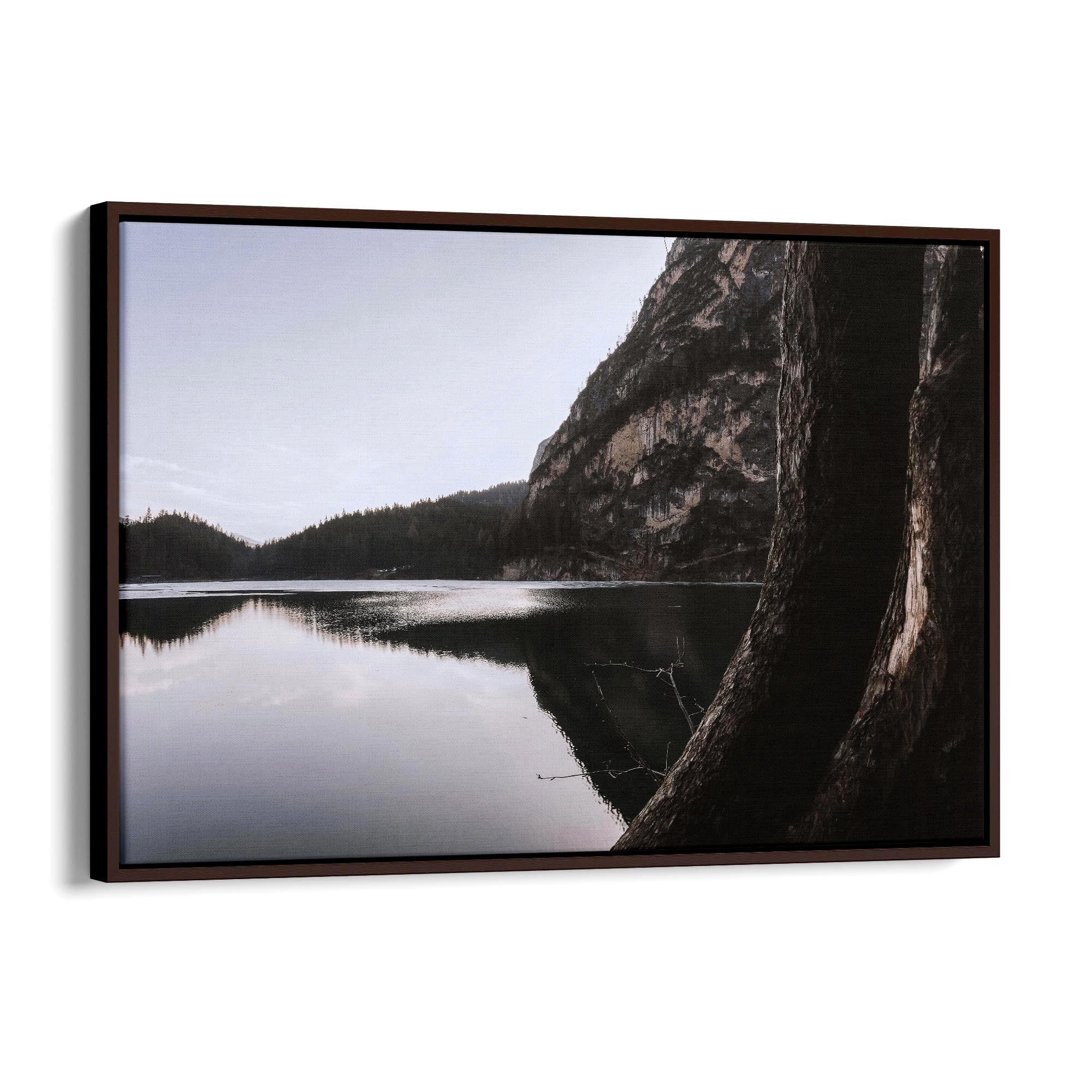 Calm Lake Landscape Photograph Wall Art - The Affordable Art Company