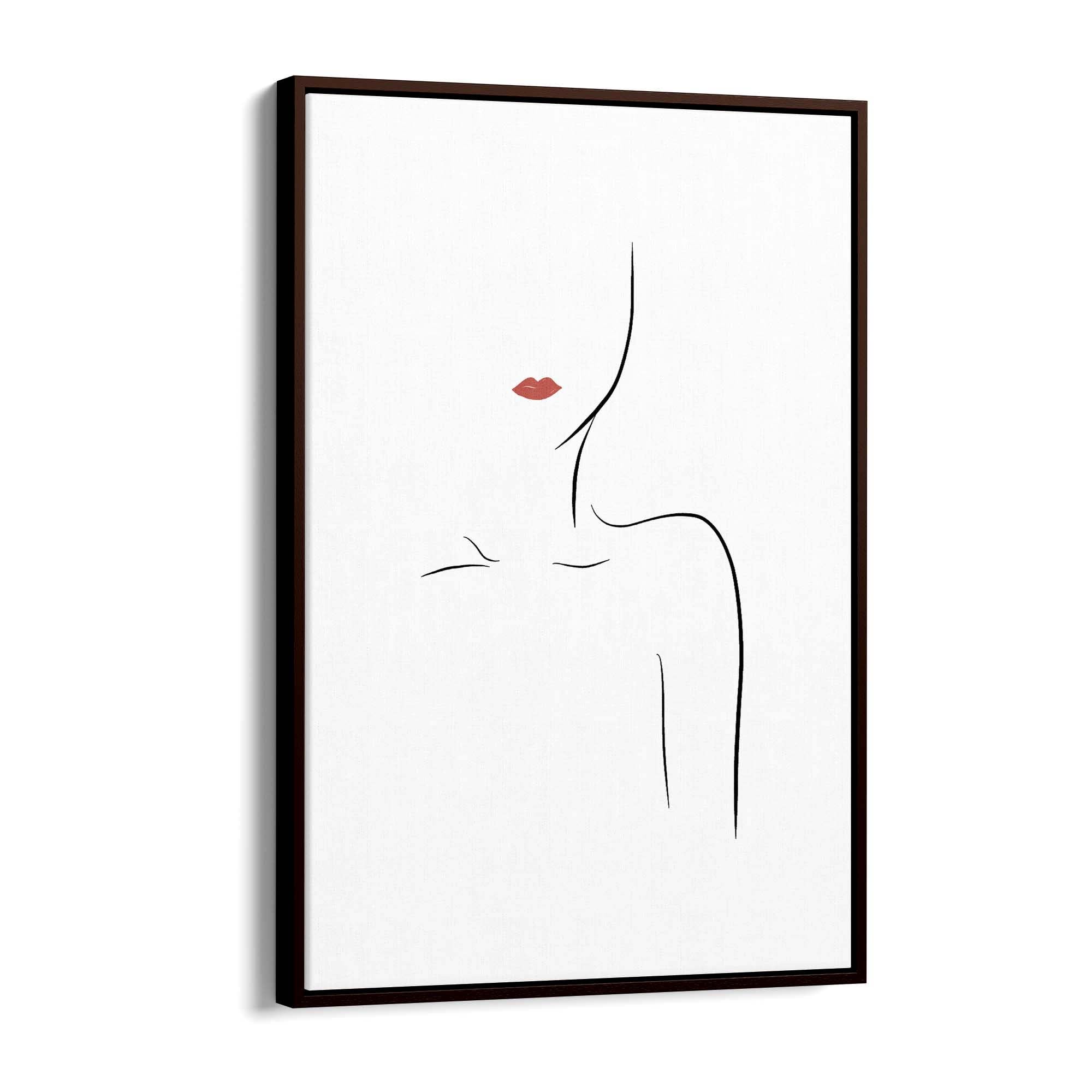 Fashion Minimal Line Drawing Bedroom Wall Art - The Affordable Art Company
