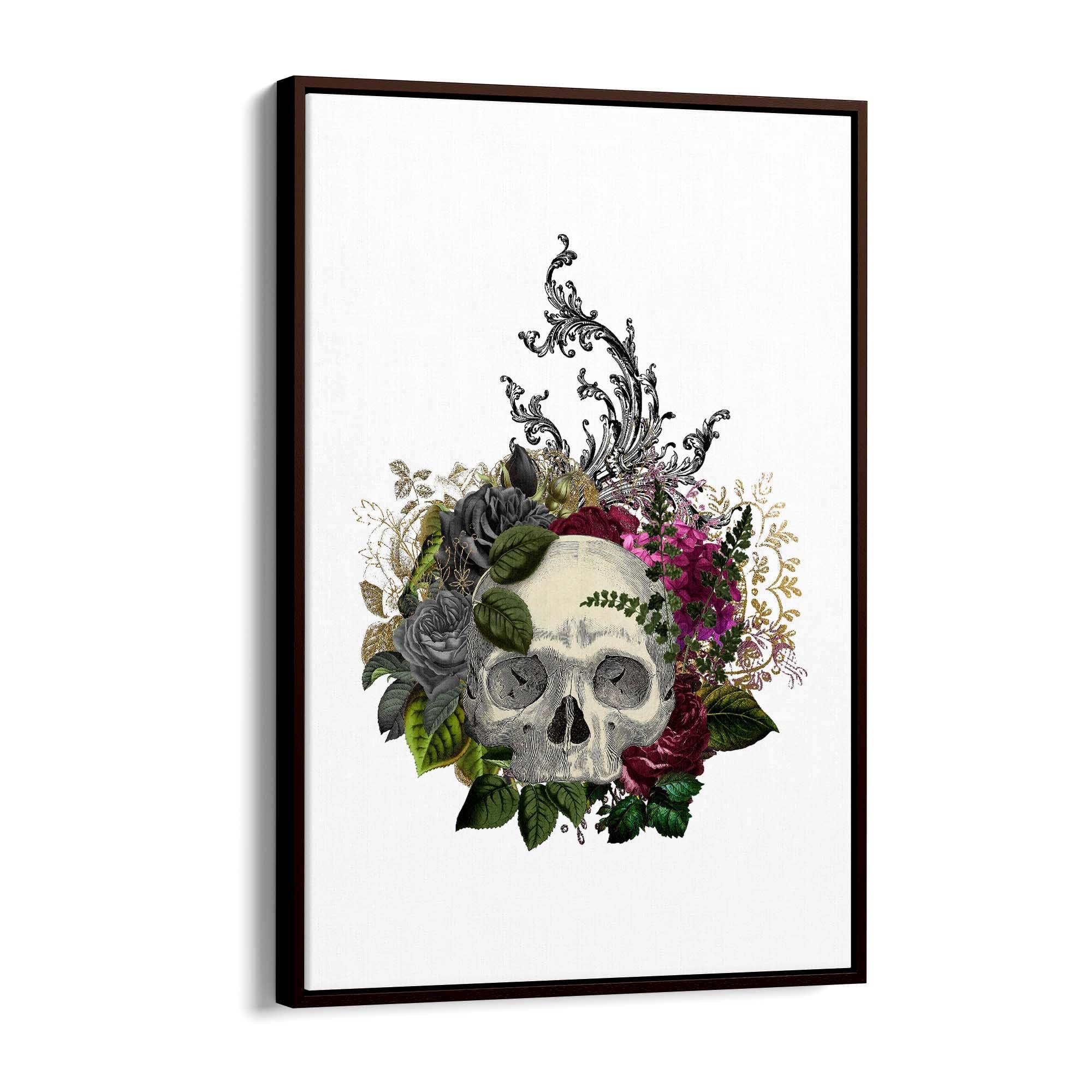 Gothic Skull Fashion Girls Bedroom Artwork Wall Art - The Affordable Art Company