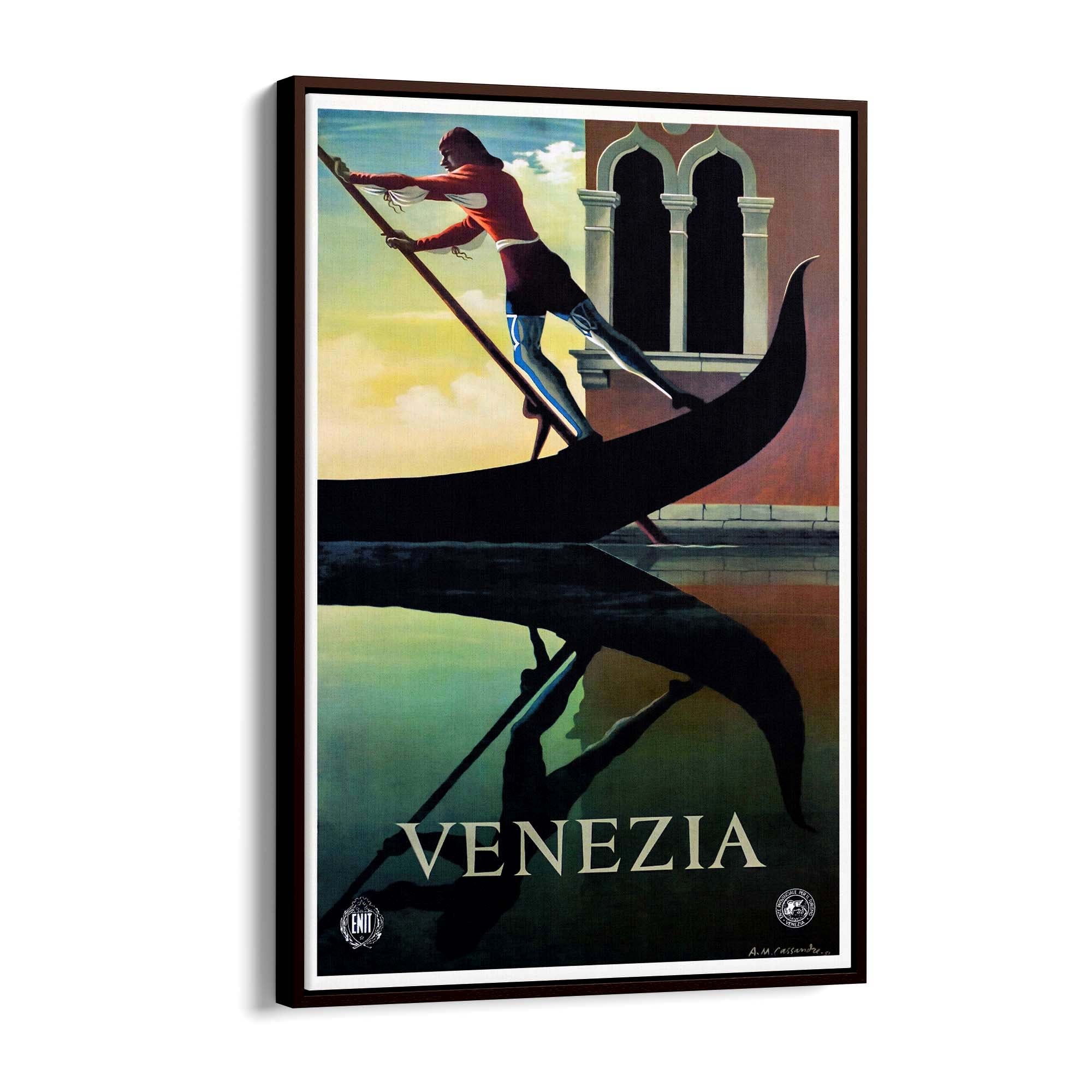 Venice Italy Vintage Travel Advert Wall Art - The Affordable Art Company