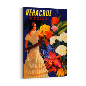 Veracruz, Mexico Vintage Travel Advert Wall Art - The Affordable Art Company