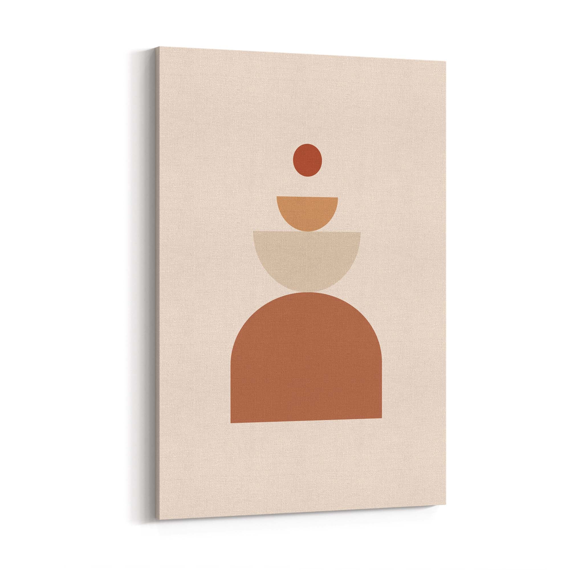 Pastel Wall Art - Peach, Rust & Beige 