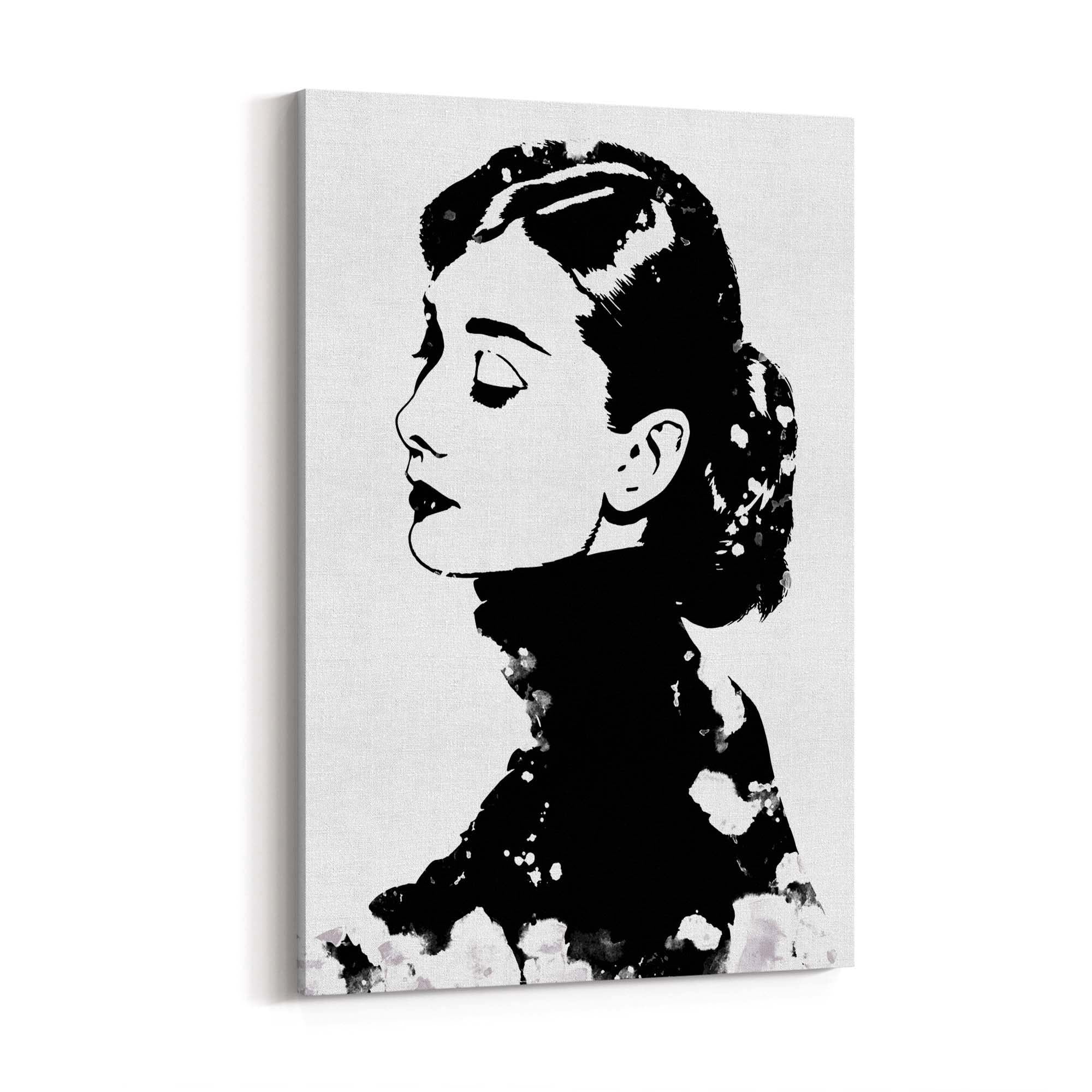 Audrey Hepburn Paris Vogue Canvas Wall Art – SharpWallArts
