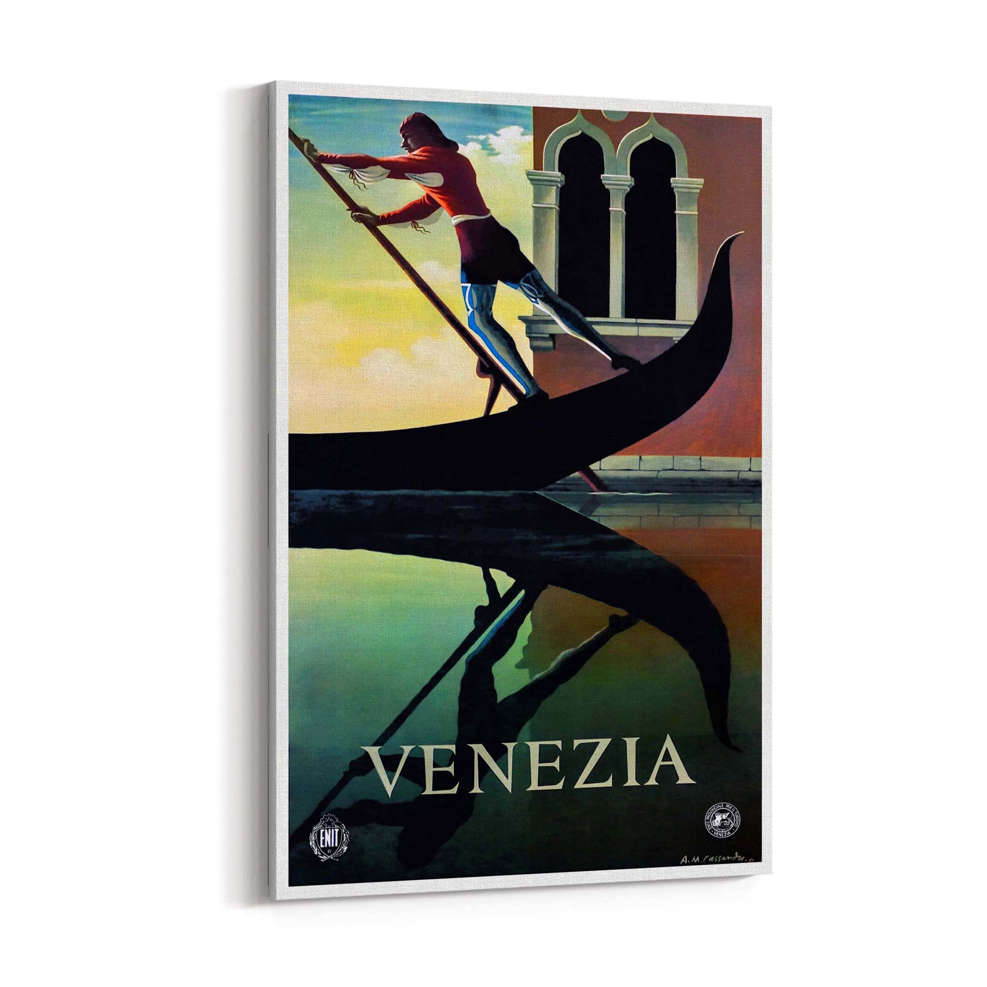 Venice Italy Vintage Travel Advert Wall Art - The Affordable Art Company