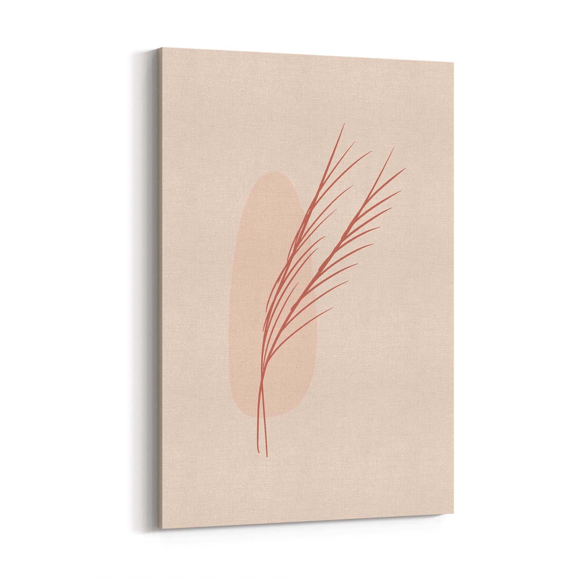 Minimal Branch Retro Pink & Pastel Wall Art - The Affordable Art Company
