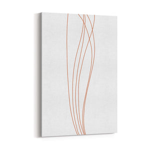 Minimal Waves Line Abstract Wall Art #3 - The Affordable Art Company