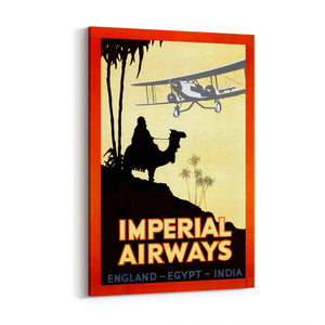 Imperial Airways Vintage Travel Advert Wall Art - The Affordable Art Company