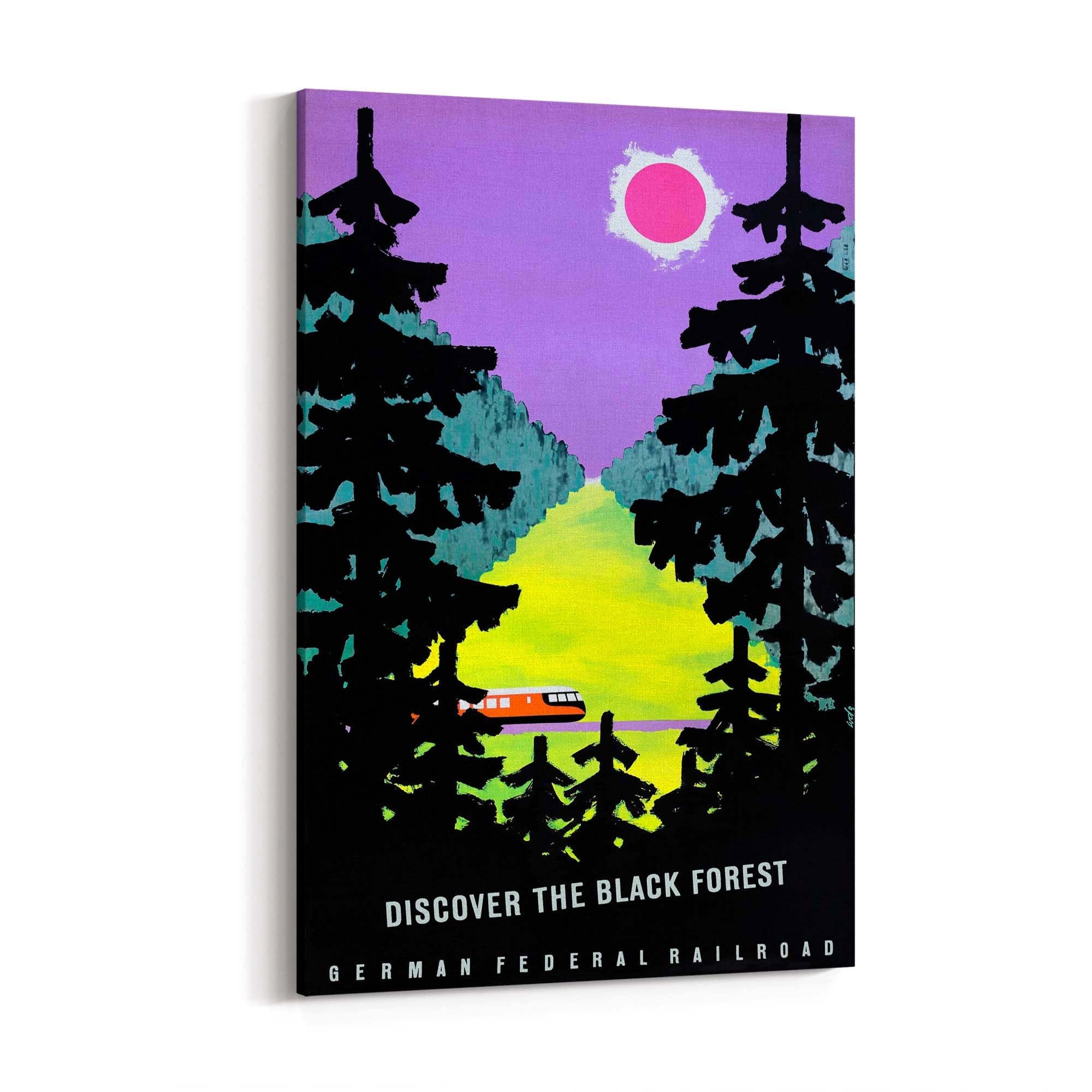 The Black Forest Germany Vintage Travel Advert Wall Art - The Affordable Art Company