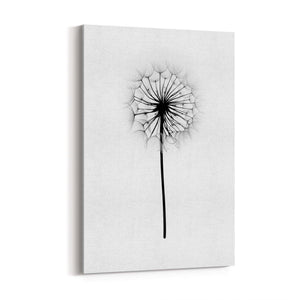 Dandelion Drawing Minimal Flower Wall Art #2 - The Affordable Art Company