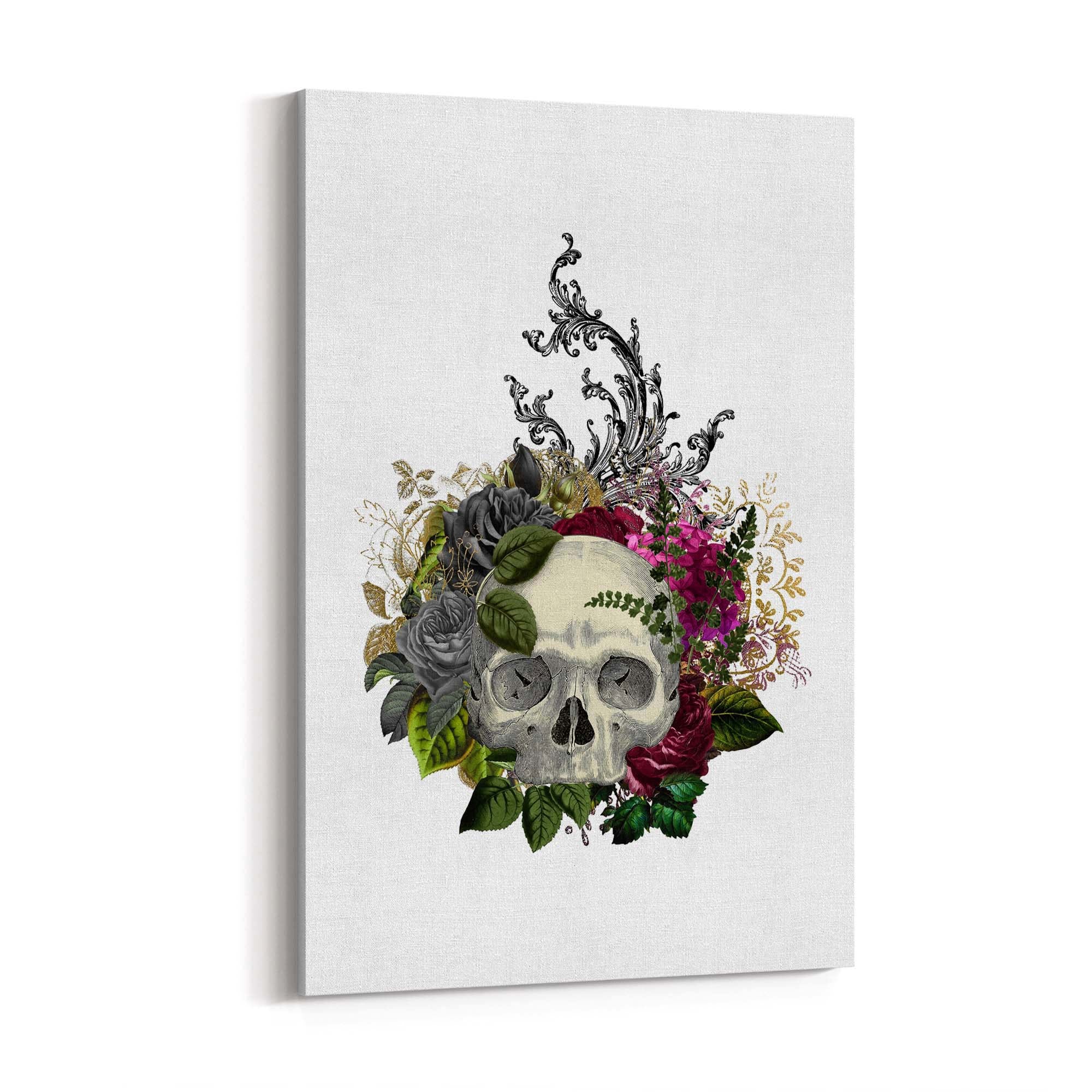 Gothic Skull Fashion Girls Bedroom Artwork Wall Art - The Affordable Art Company