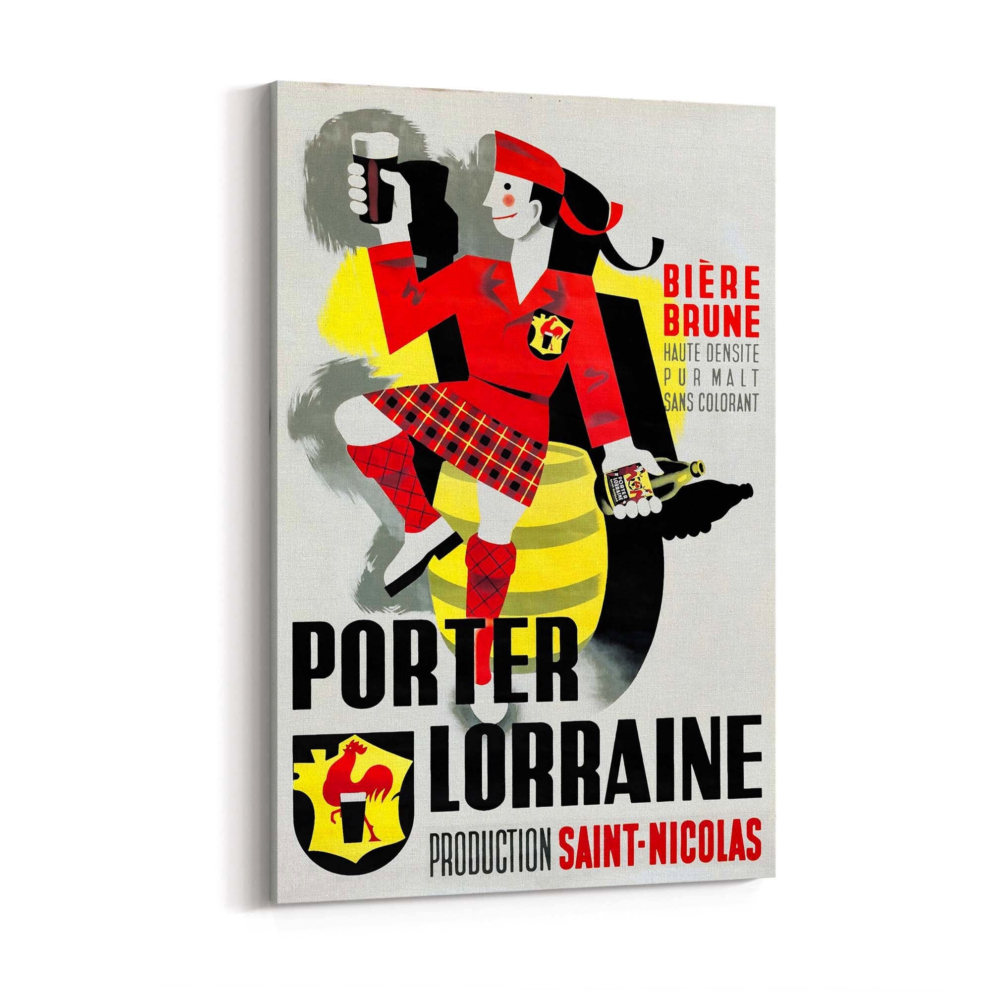Porter Lorraine Vintage Drinks Advert Wall Art - The Affordable Art Company