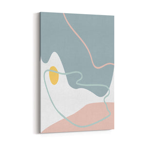 Calm Abstract Minimal Pastel Modern Wall Art #1 - The Affordable Art Company