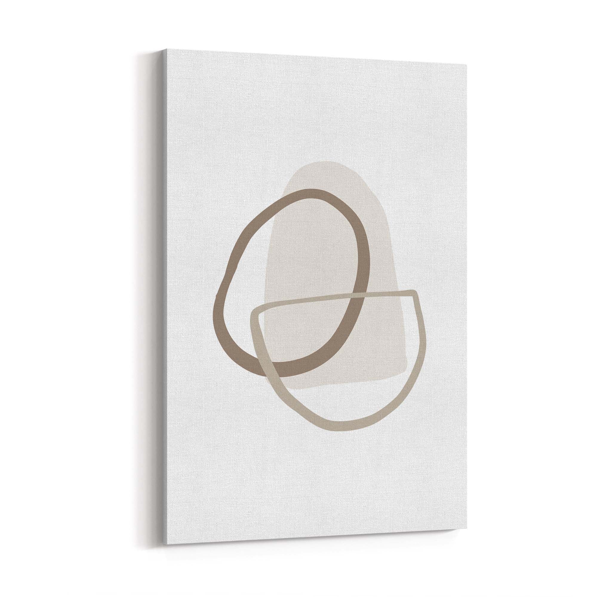 Minimal Black & White Shapes Abstract Wall Art #10 - The Affordable Art Company