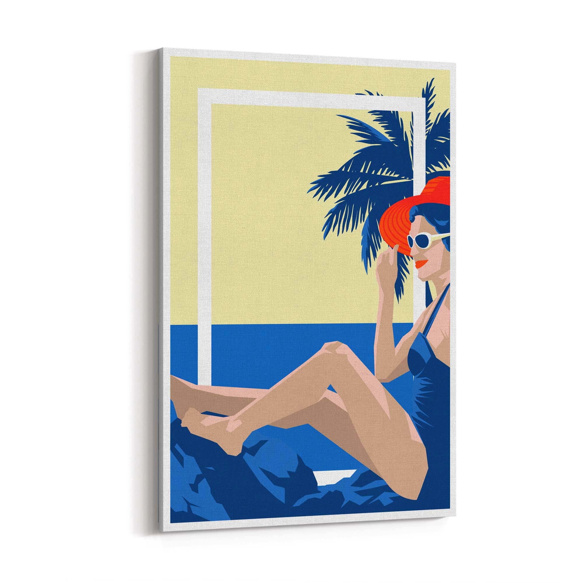 Retro Summer Beach Coastal Fashion Wall Art #3 - The Affordable Art Company