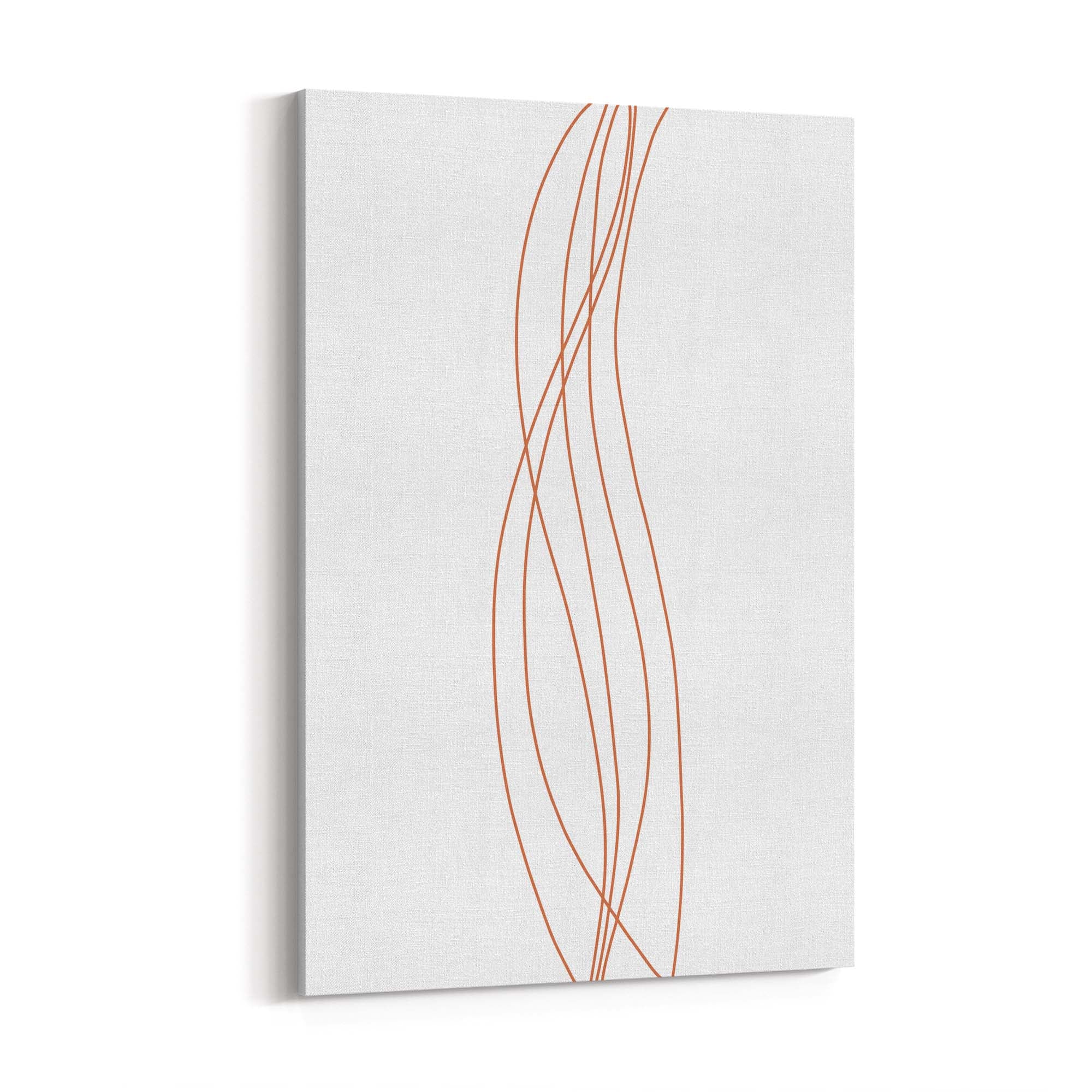 Minimal Waves Line Abstract Wall Art #4 - The Affordable Art Company