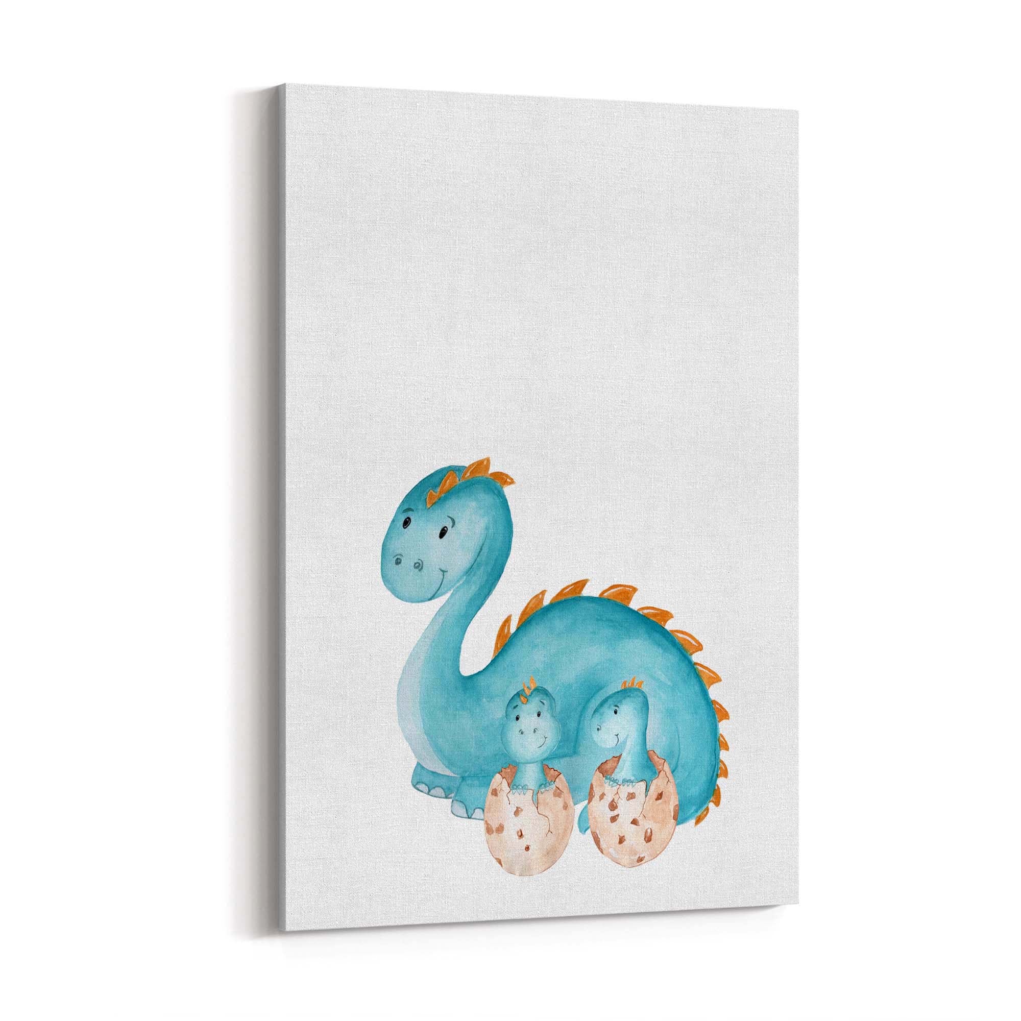Cute Cartoon Dinosaur Boys Bedroom Wall Art #1 - The Affordable Art Company