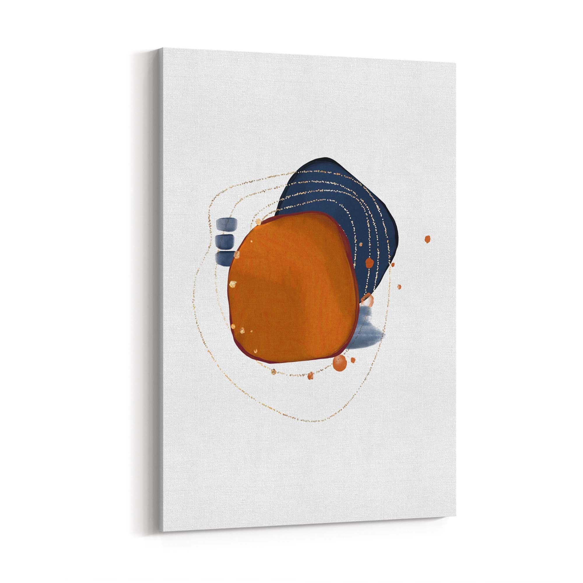 Abstract Print Wall Art - Bronze Rings