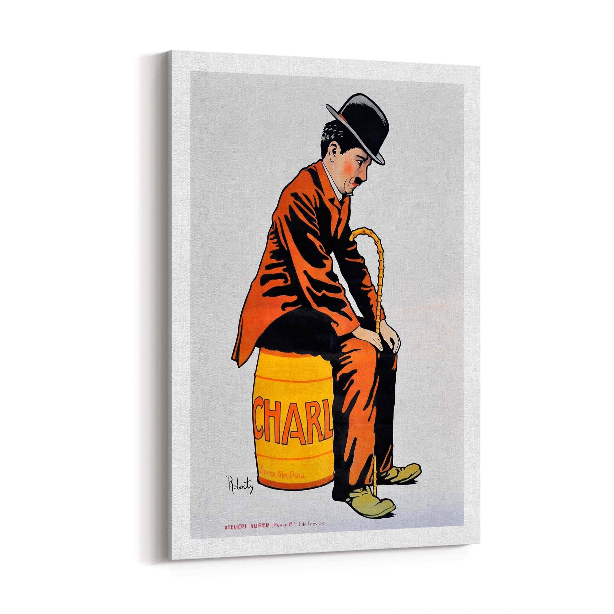 Charlie Chaplin Film Advert Hollywood Wall Art - The Affordable Art Company