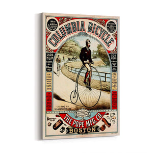 Columbia Bicycle Vintage Advert Cycling Wall Art - The Affordable Art Company