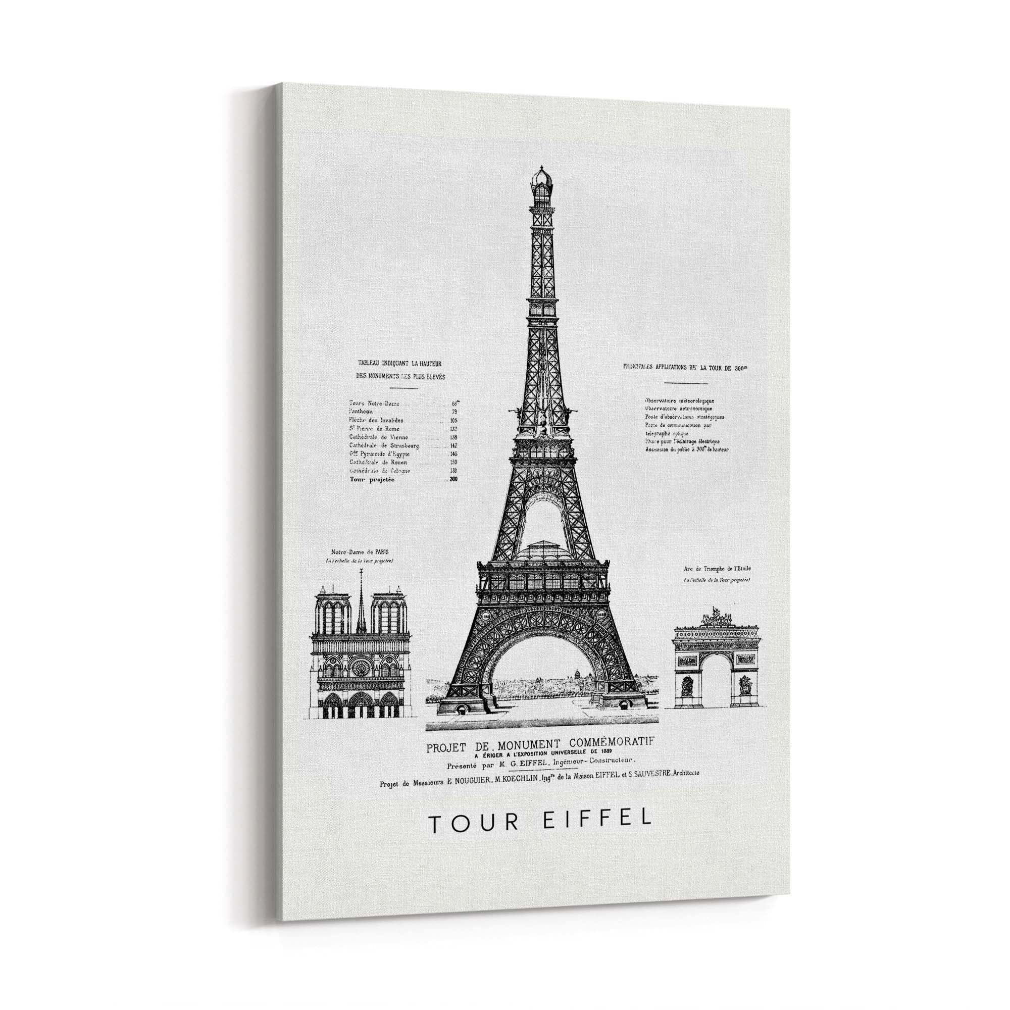 Eiffel Tower, Paris France Artwork Decor Wall Art #1 - The Affordable Art Company