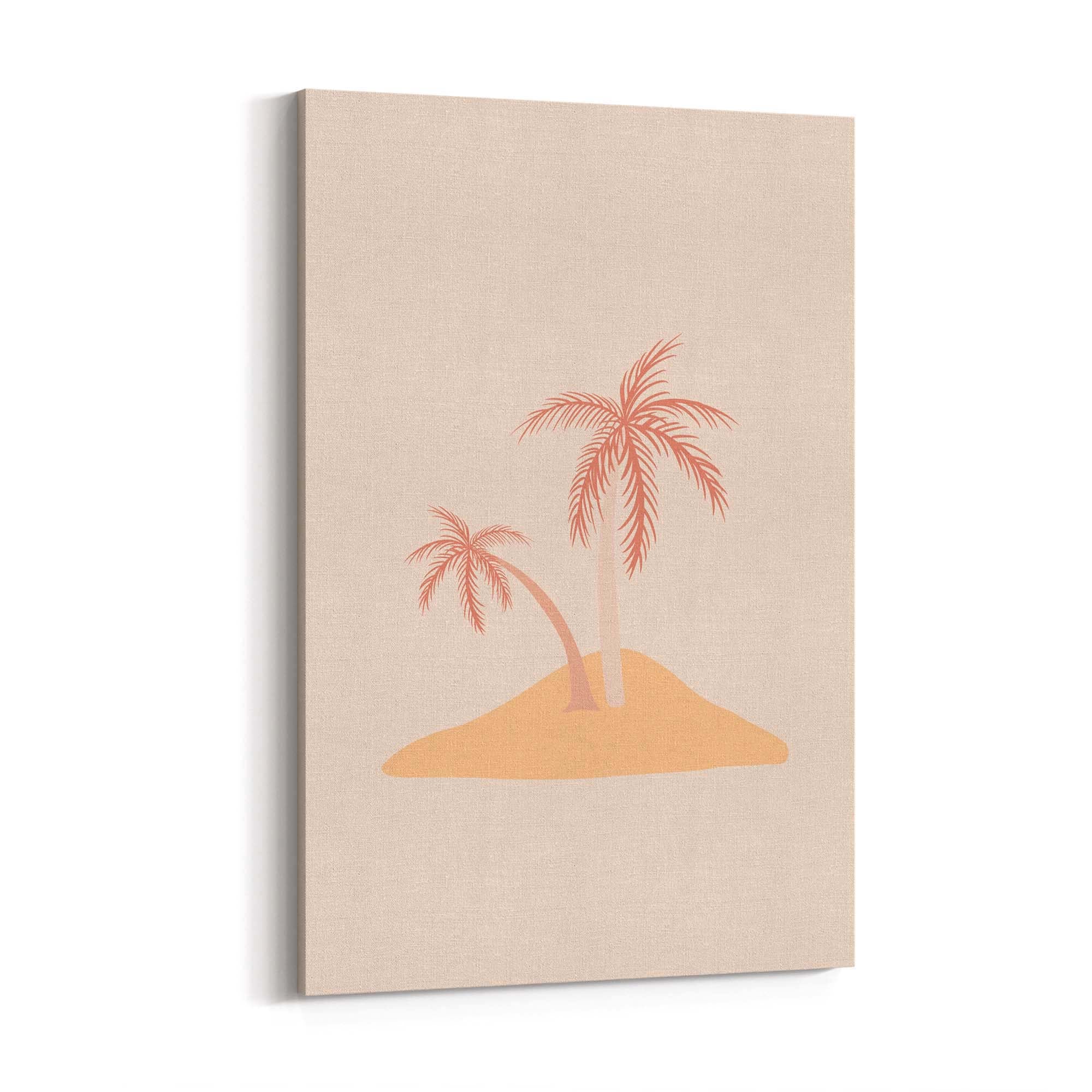 Minimal Island Cute Drawing Abstract Wall Art - The Affordable Art Company
