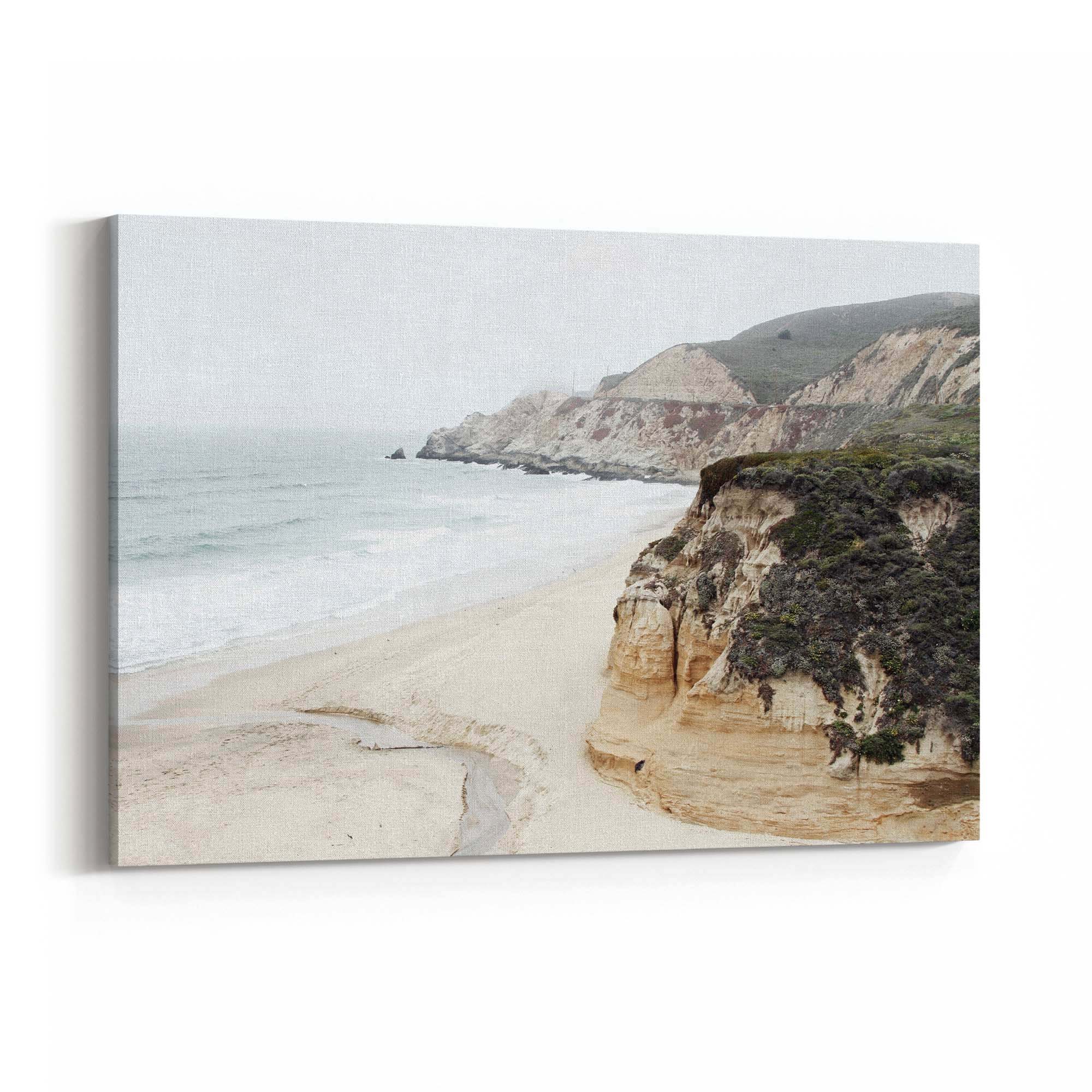 Bluff Beach Coastal Photograph Coast Wall Art - The Affordable Art Company