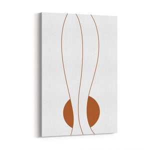 Minimal Waves Line Abstract Wall Art #7 - The Affordable Art Company