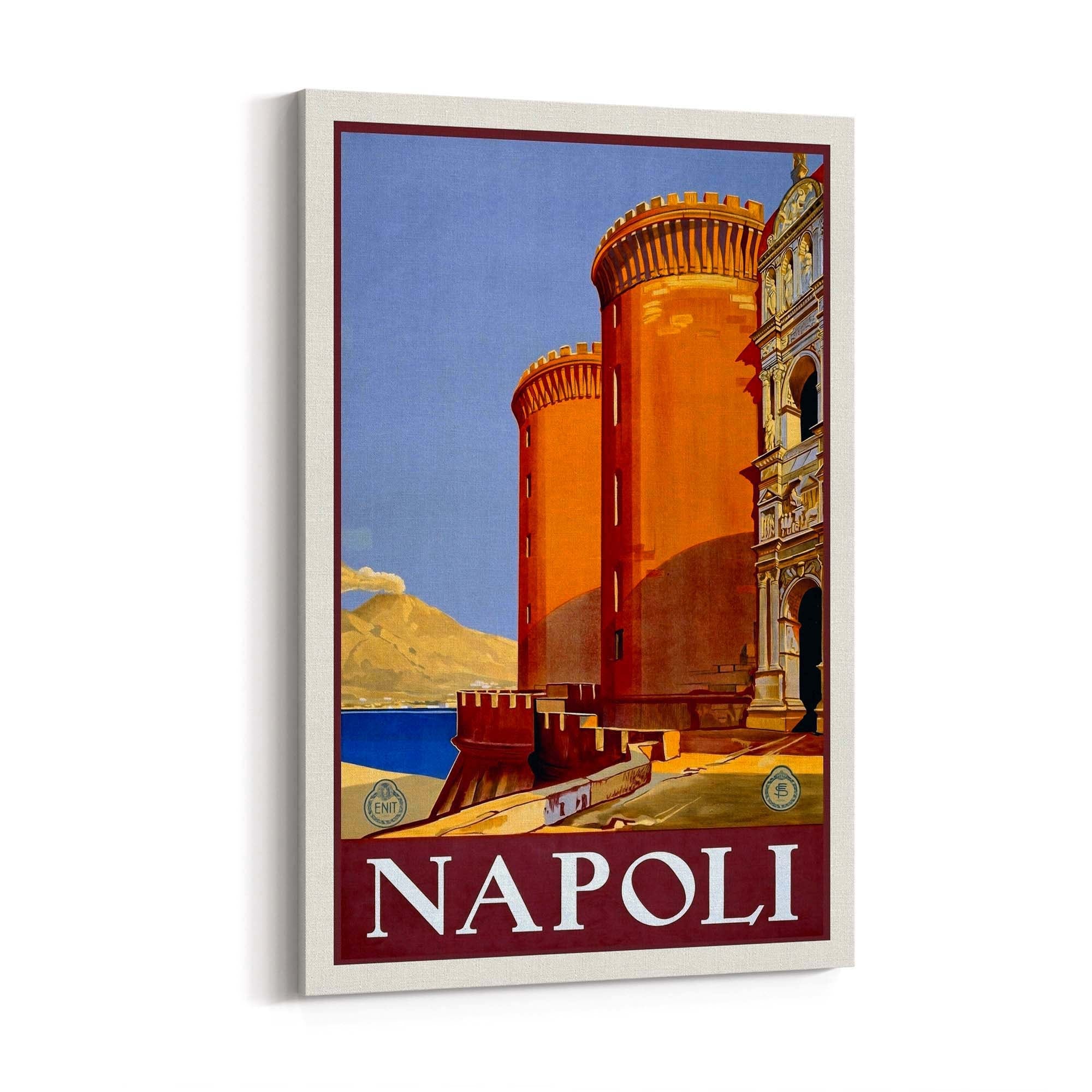 Napoli Italy Vintage Travel Advert Wall Art - The Affordable Art Company