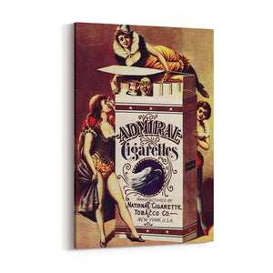 Admiral Cigarette Vintage Man Cave Advert Wall Art - The Affordable Art Company