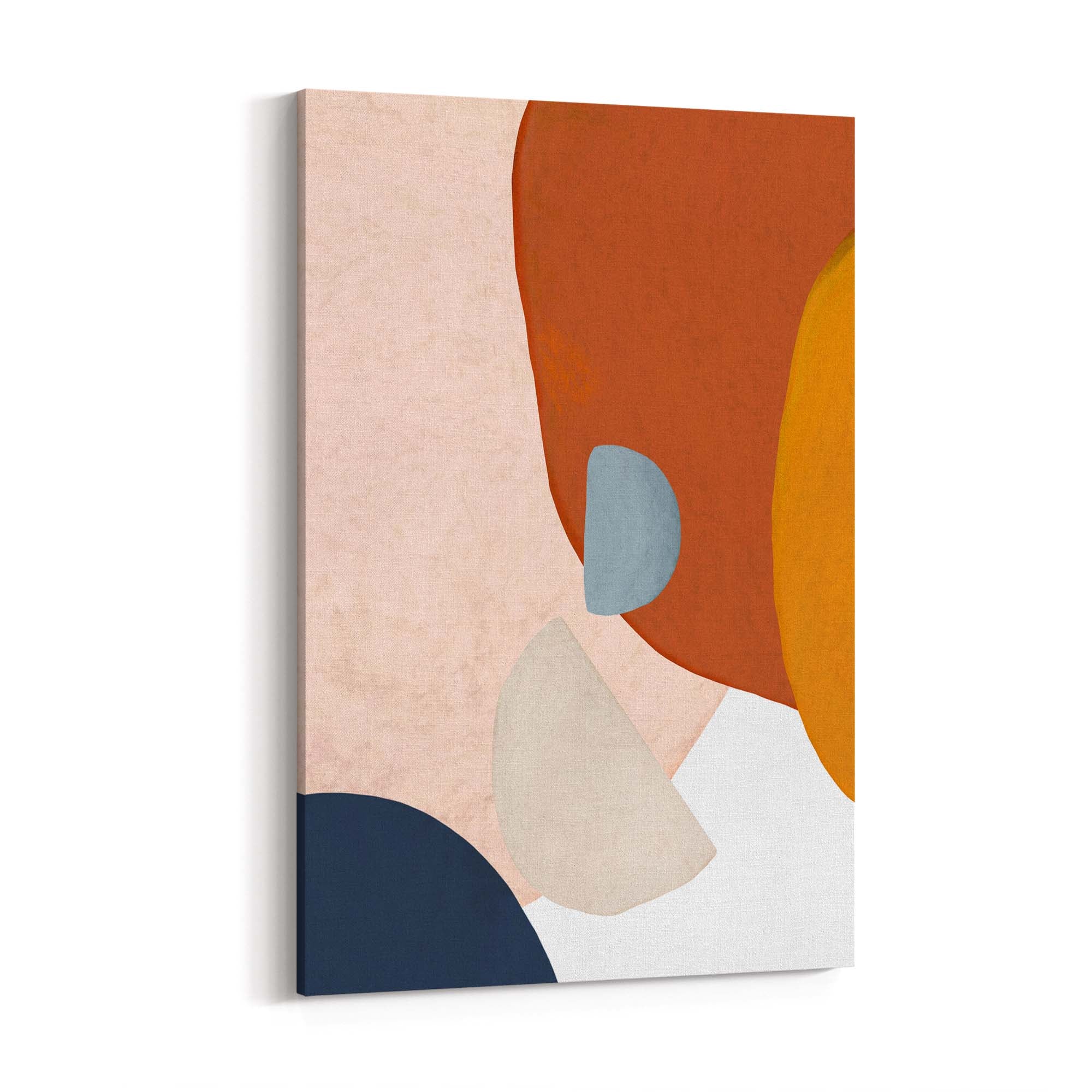 Minimal Wall Art - Pastel & Burnt Orange 