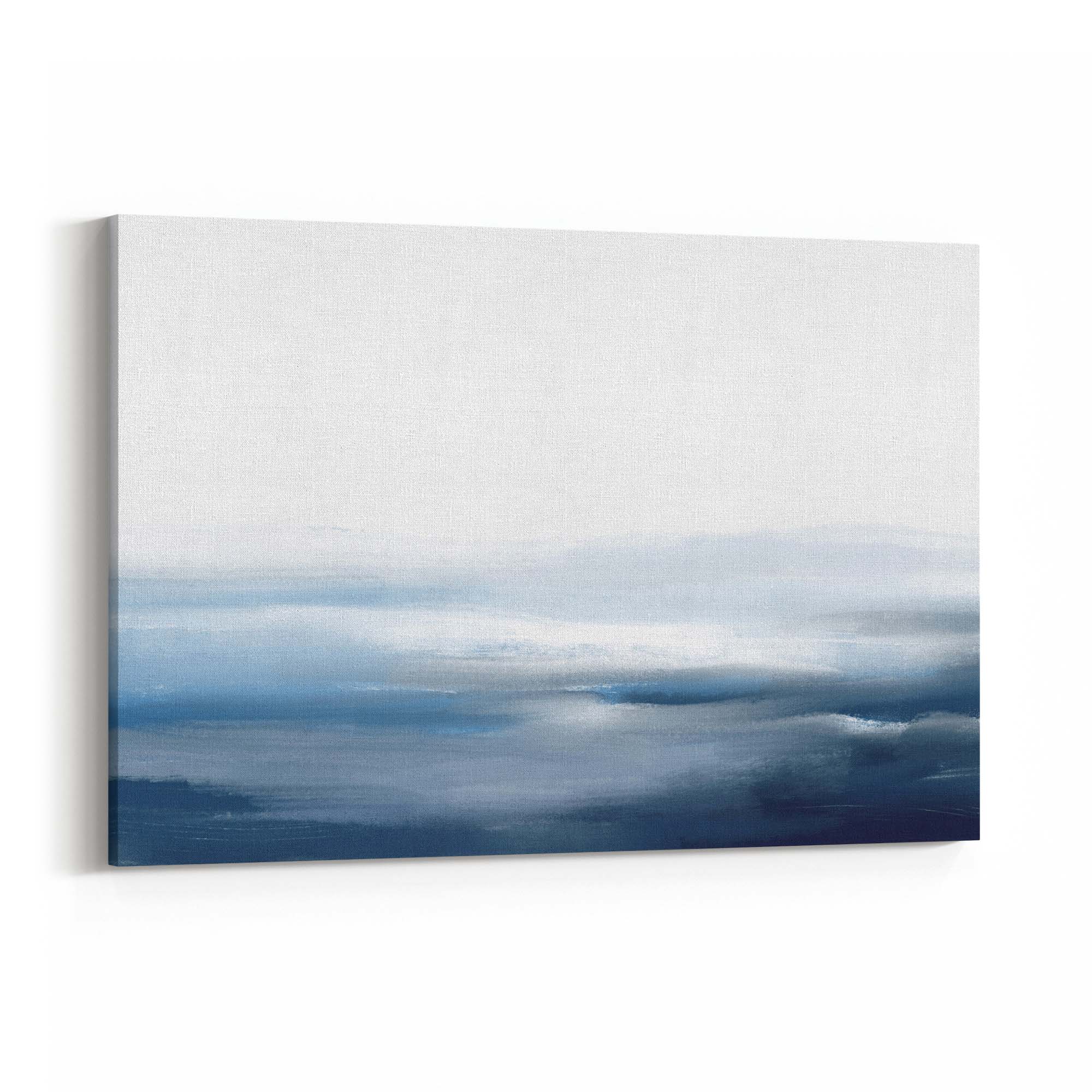 Minimal Blue Painting Abstract Modern Wall Art #18 - The Affordable Art Company