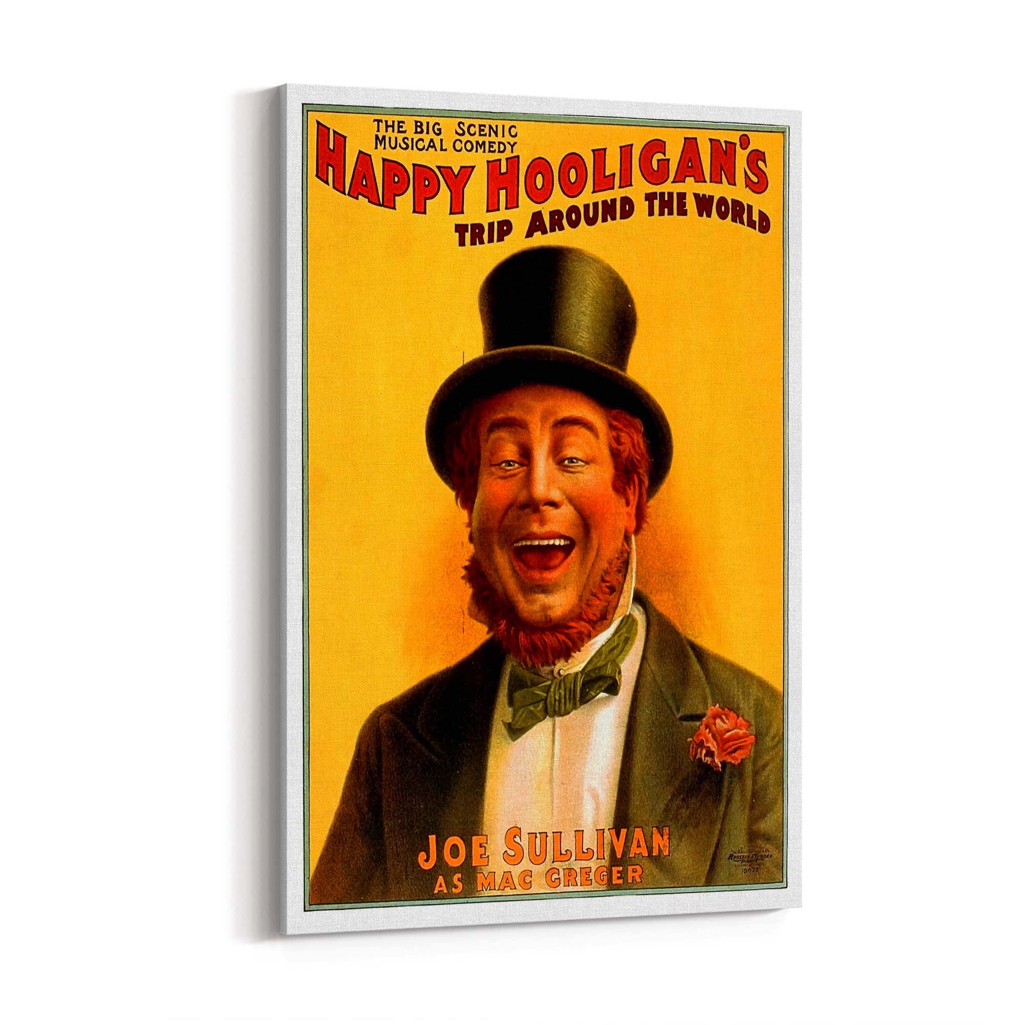 Happy Hooligan Irish Vintage Bar Advert Wall Art - The Affordable Art Company