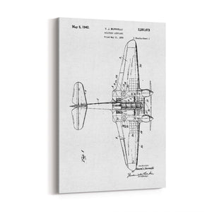 Airplane Patent Print - 1942 Aircraft