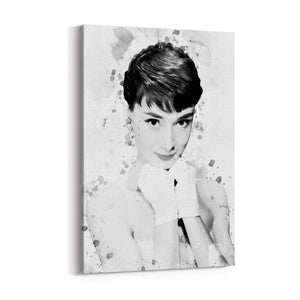 Audrey Hepburn Print - Black & White 