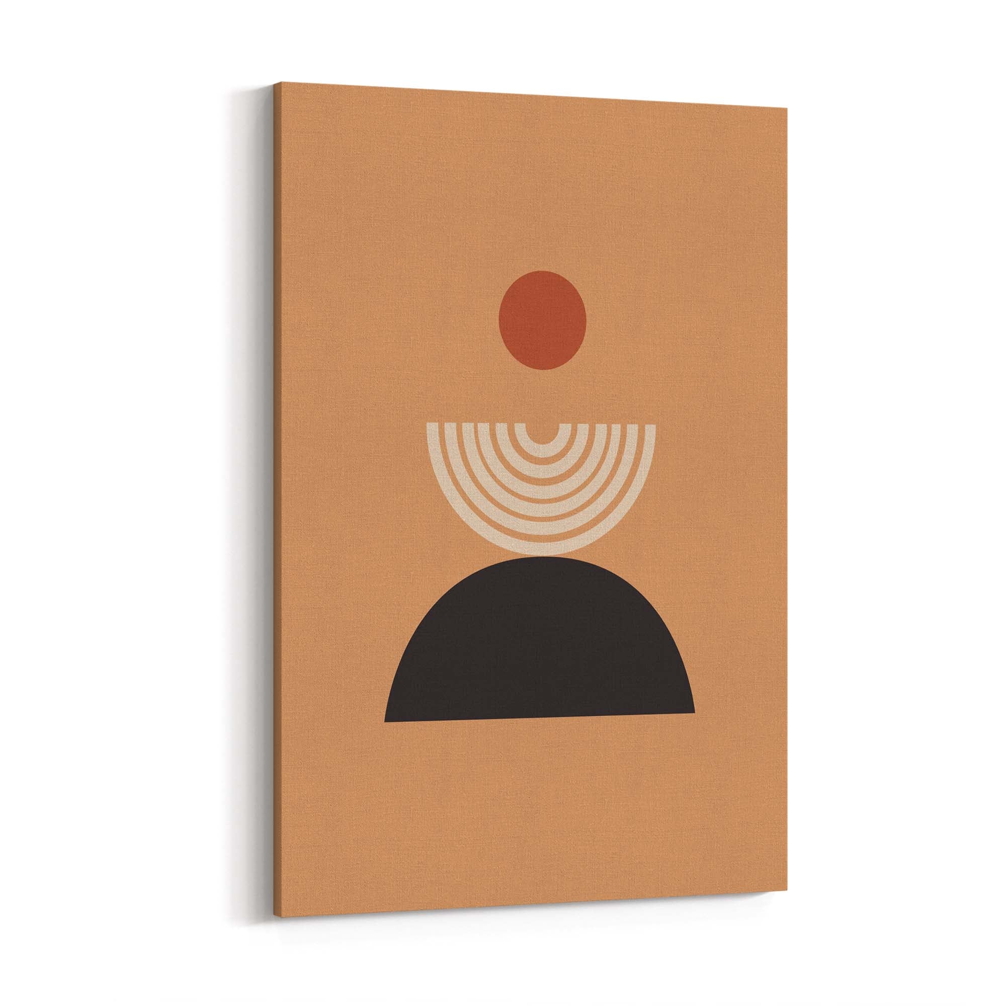 Minimal Pastel Abstract Retro Shapes Wall Art #2 - The Affordable Art Company