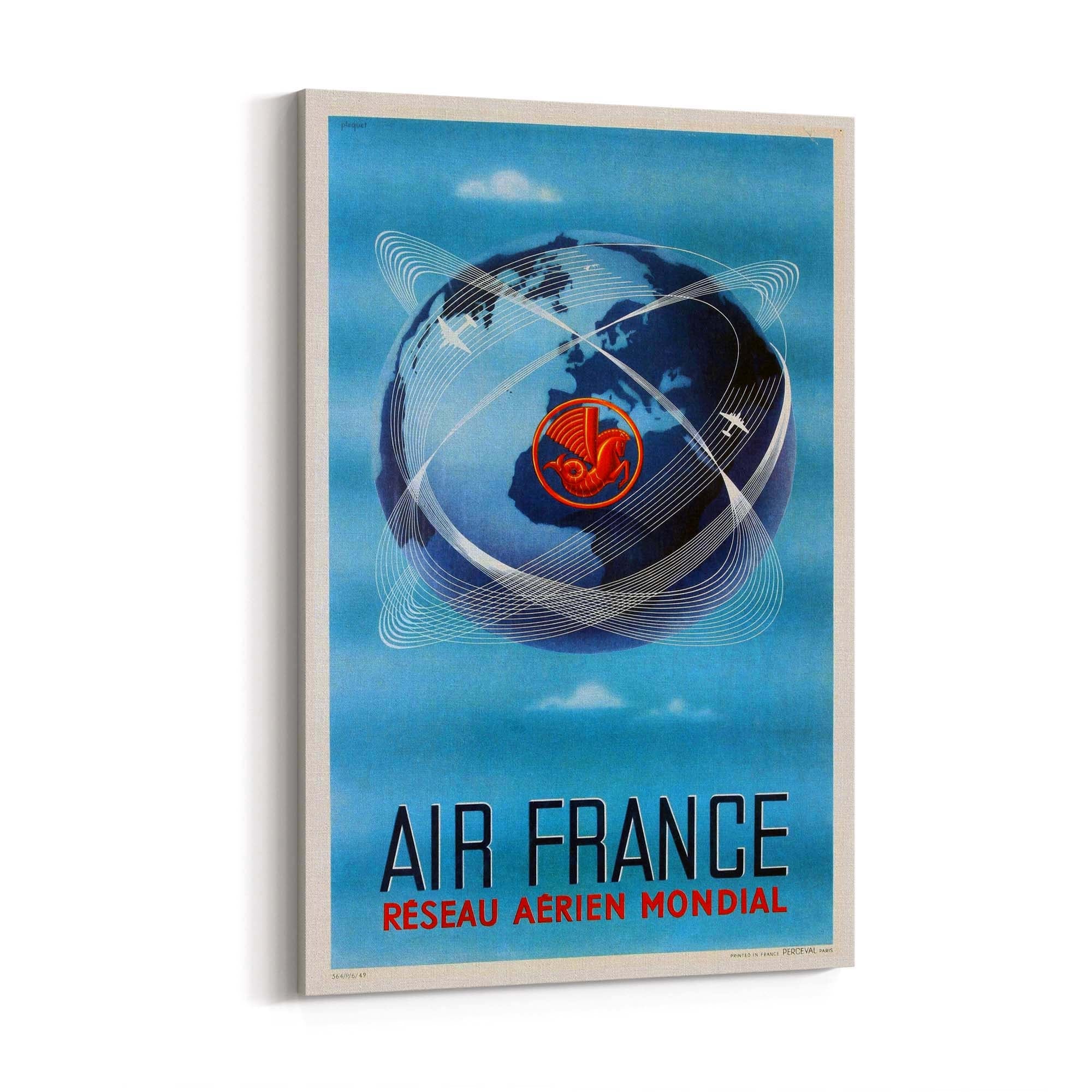 Air France - World Travel Vintage Advert Wall Art - The Affordable Art Company