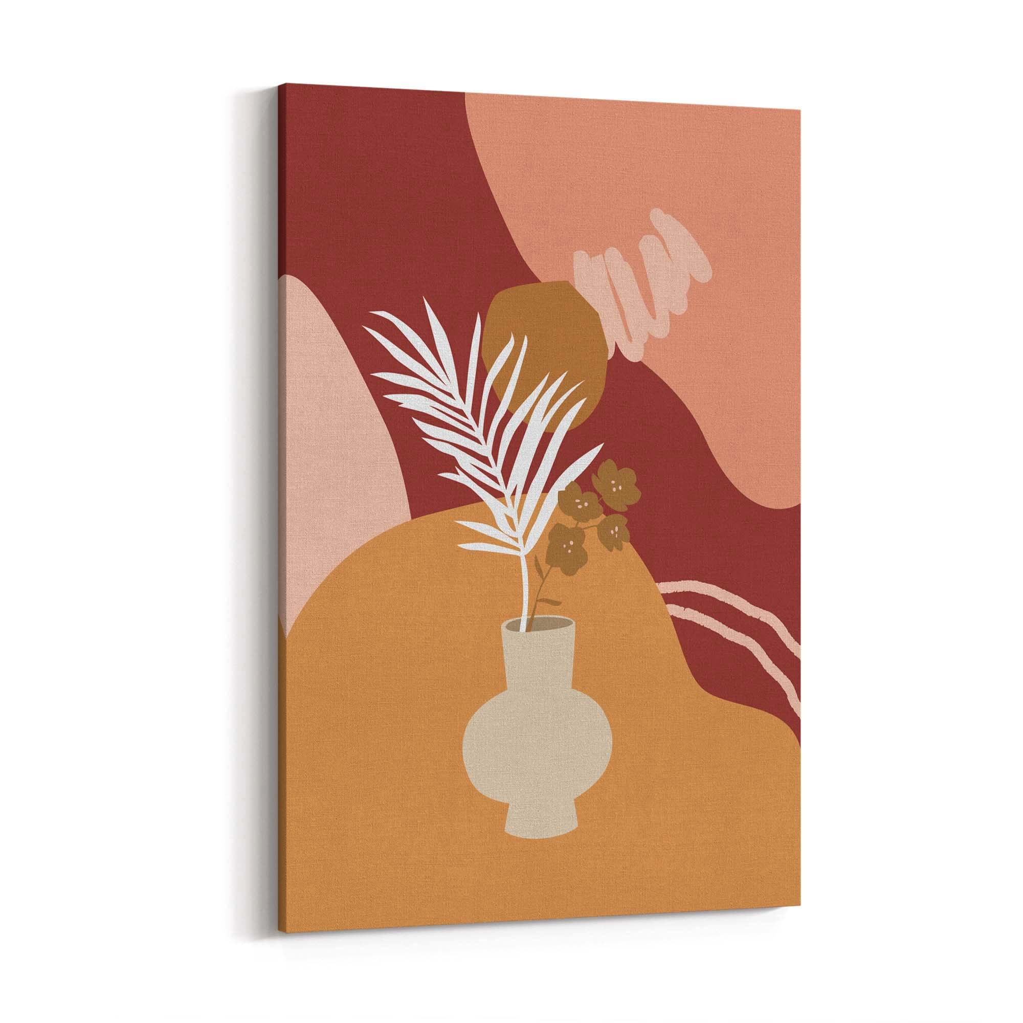 Abstract House Plant Minimal Living Room Wall Art #38 - The Affordable Art Company