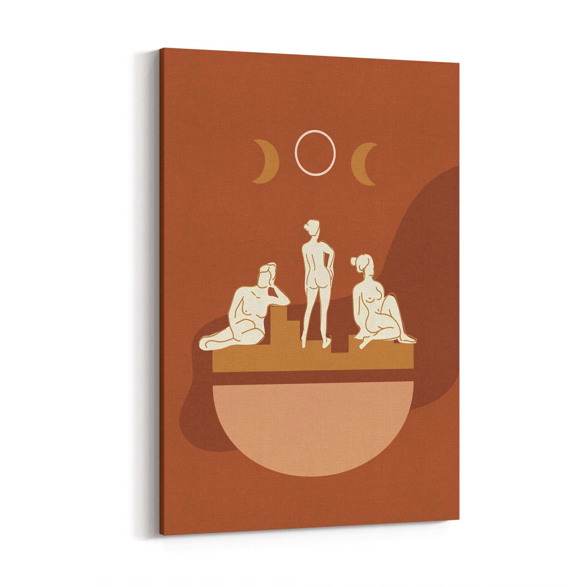 Abstract Greek Goddess Retro Minimal Wall Art #2 - The Affordable Art Company
