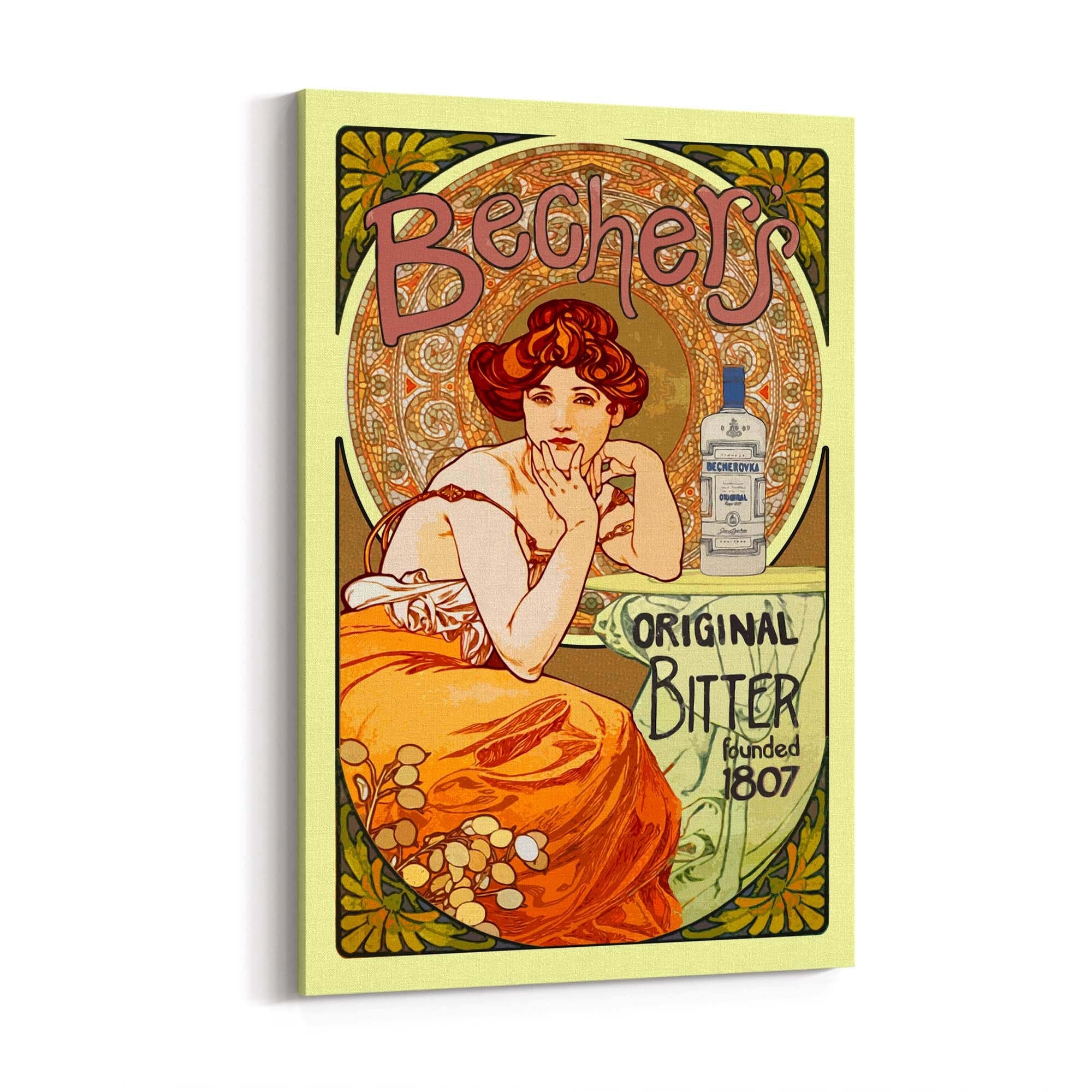 Bechers Bitter Vintage Cafe Style Kitchen Wall Art - The Affordable Art Company