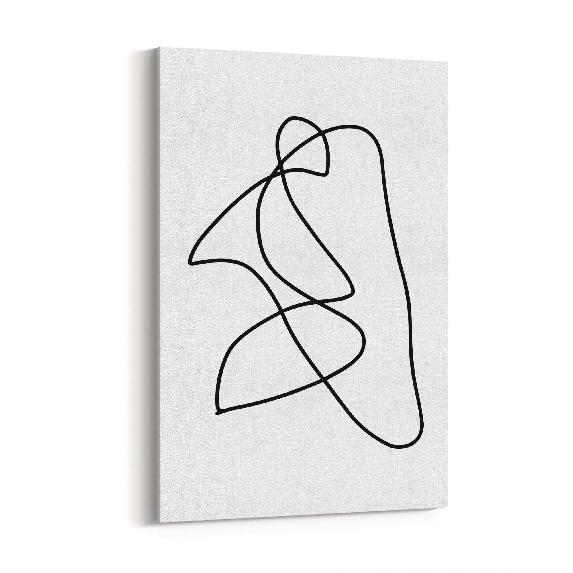 Minimal Abstract Modern Line Artwork Wall Art #6 - The Affordable Art Company