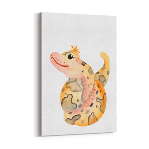 Cartoon Snake Cute Nursery Baby Animal Art - The Affordable Art Company