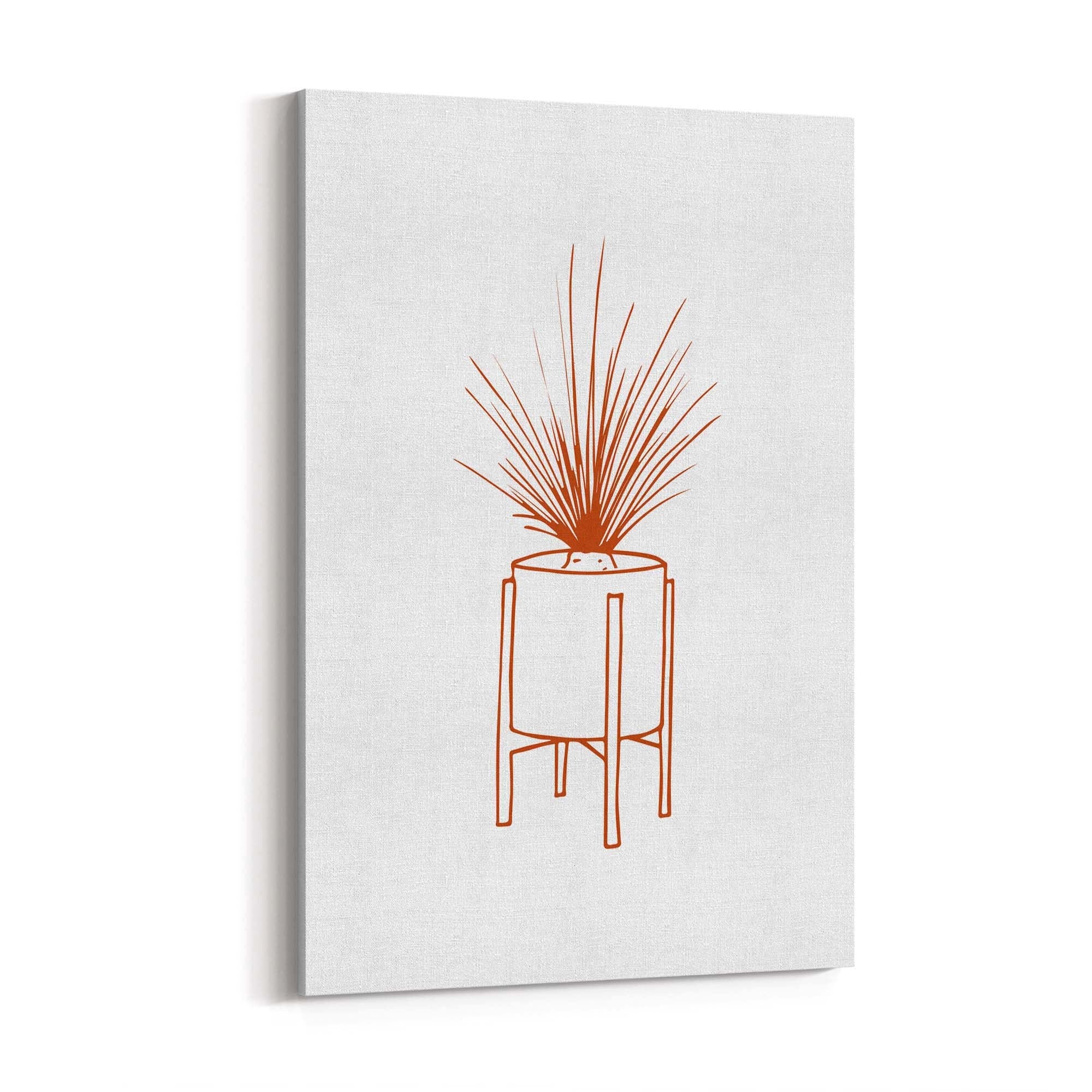 Abstract House Plant Minimal Living Room Wall Art #27 - The Affordable Art Company