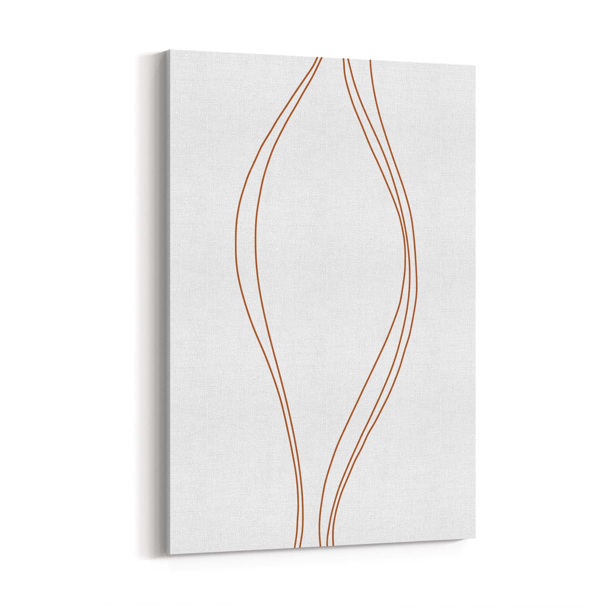 Minimal Waves Line Abstract Wall Art #1 - The Affordable Art Company