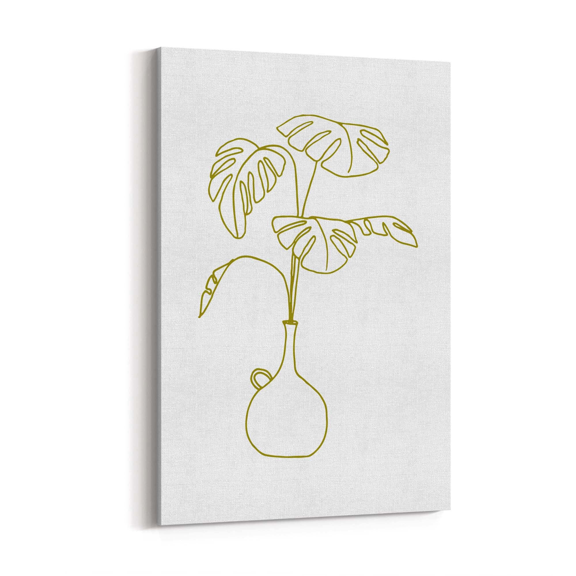 Abstract House Plant Minimal Living Room Wall Art #14 - The Affordable Art Company