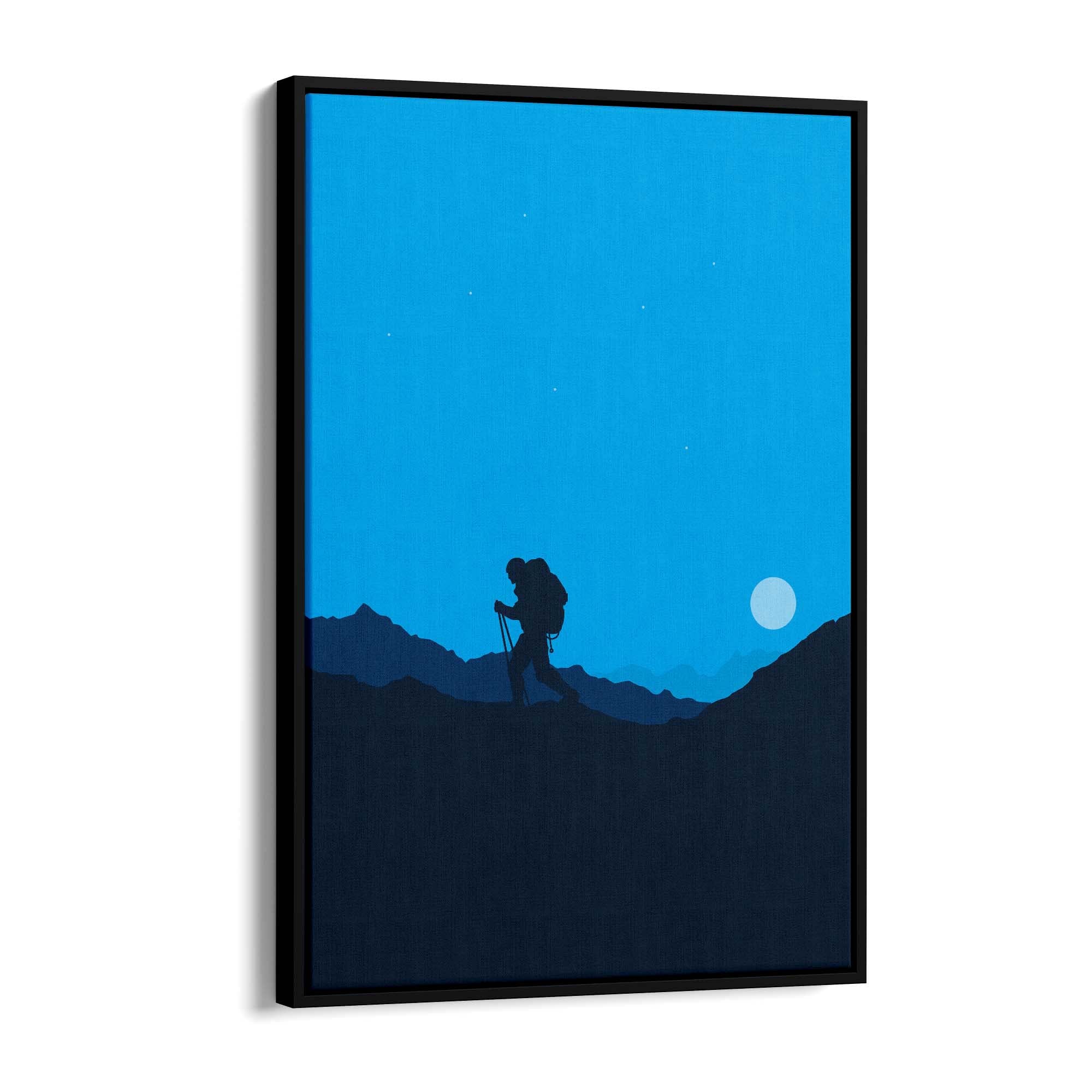Retro Mountain Climbing Winter Sports Wall Art #2 - The Affordable Art Company