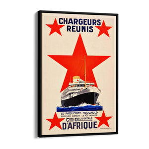 French Chargeurs Shipping Vintage Advert Wall Art - The Affordable Art Company