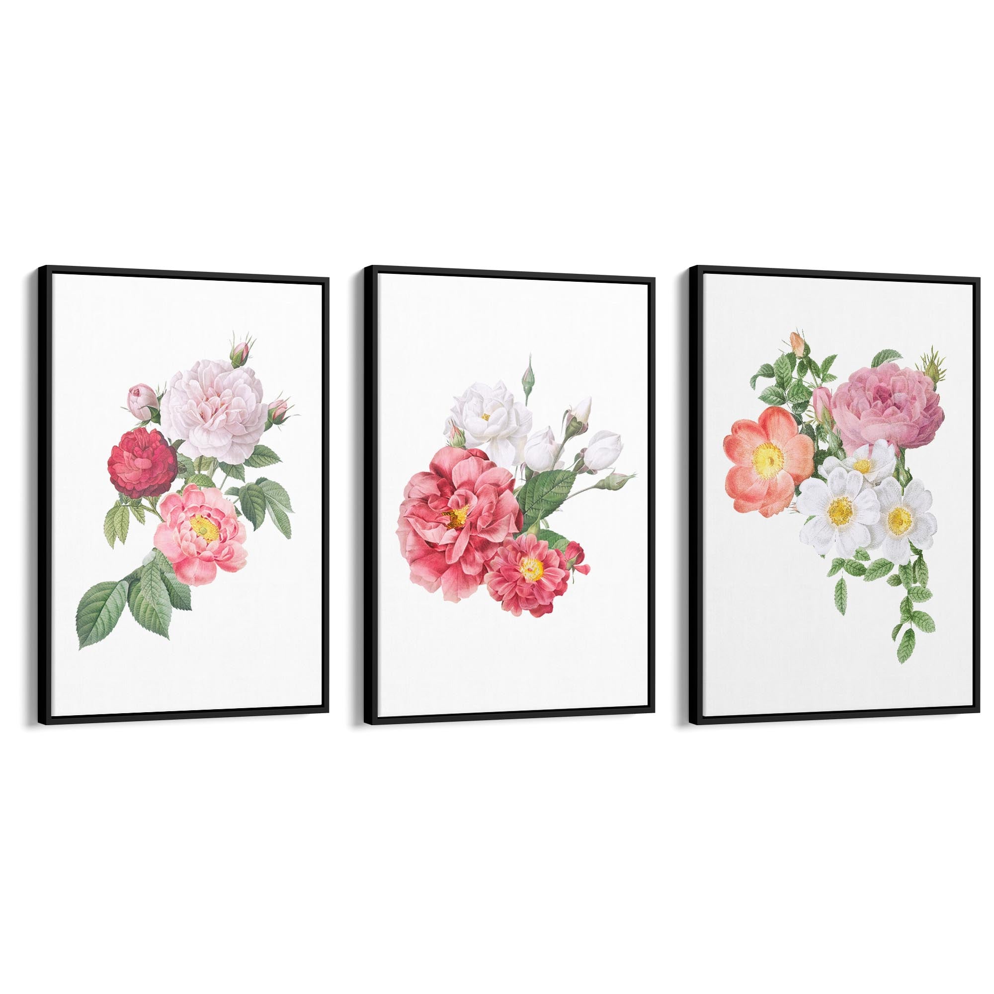 Set of Floral Botanical Flower Kitchen Wall Art