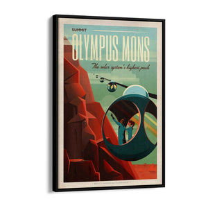Retro Olympus Mons Space NASA Science Wall Art - The Affordable Art Company
